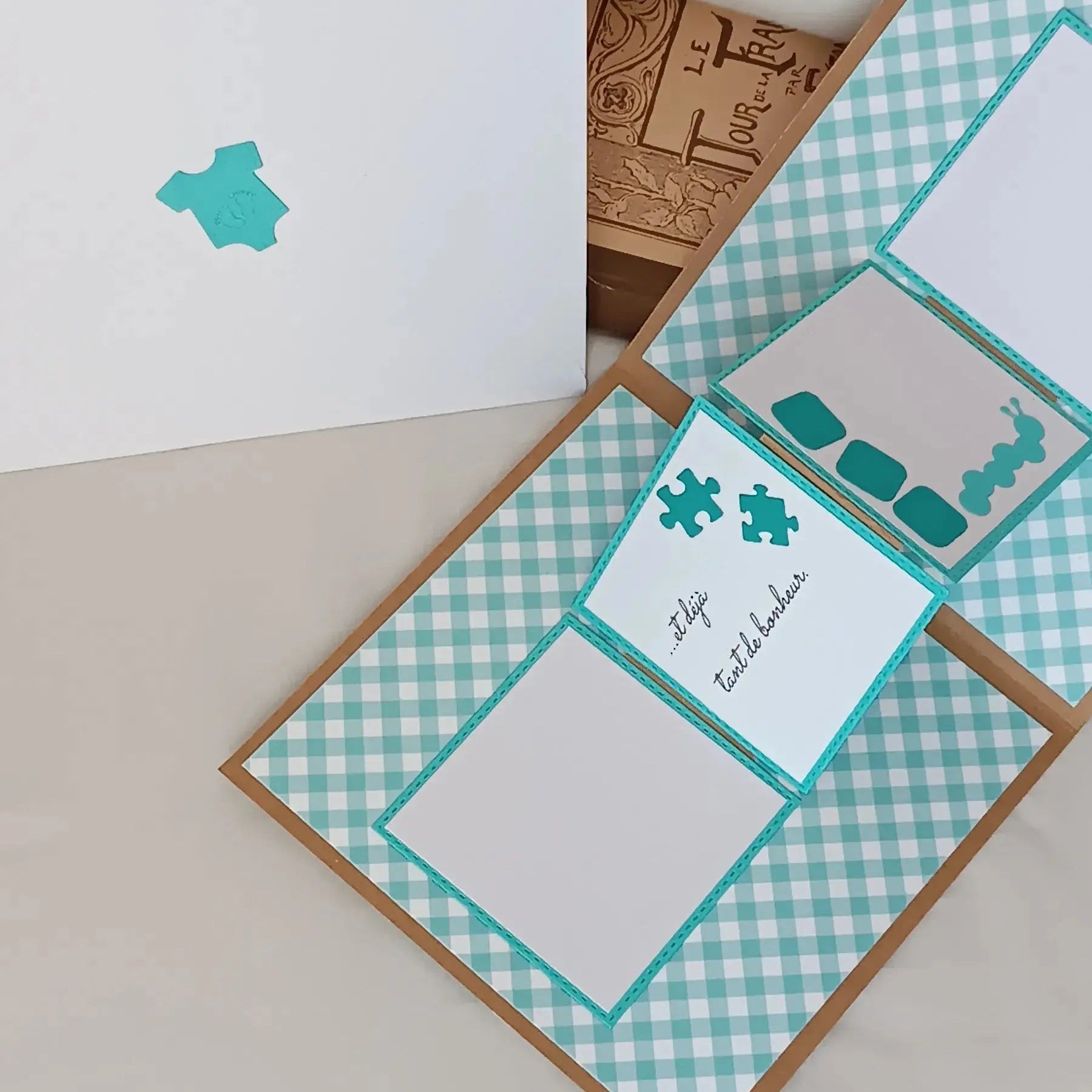 Carte de naissance « Accordons la vie » – verte - Félicitation naissance - carte de naissance de L’Atelier de Lili la souris - jolie carte de naissance - félicitation pour le bébé -idée cadeau bébé - cadeau naissance - heureuse naissance – nouveau -  cadeau nourrisson - cadeau bébé fille – cadeau bébé garçon - carte naissance personnalisé - cadeau naissance personnalisé – cadeau artisanal