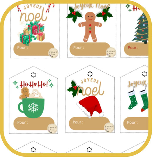Vos étiquettes de Noël en cadeaux !