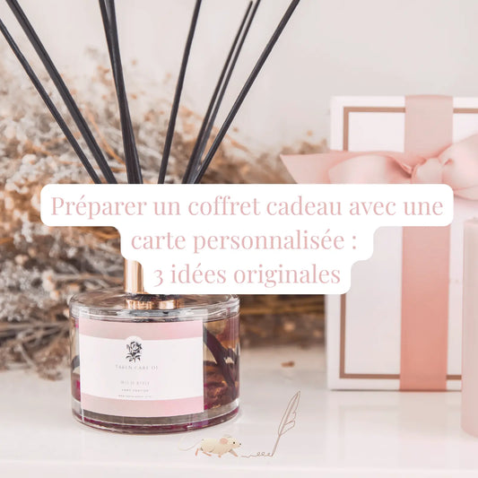 Préparer un coffret cadeau avec une carte personnalisée  3 idées originales