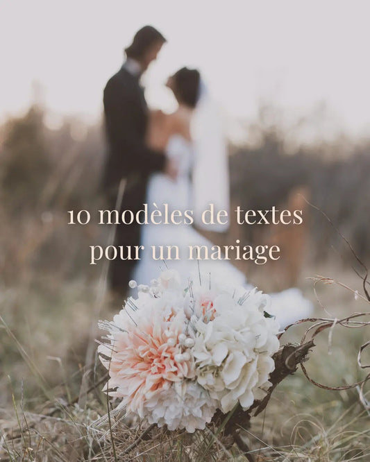 image blog de l'atelier de lili la souris - 10 modeles de textes pour un mariage
