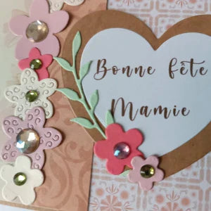 Image de la collection carte fête des grands-mères scrapbooking de l'atelier de lili la souris