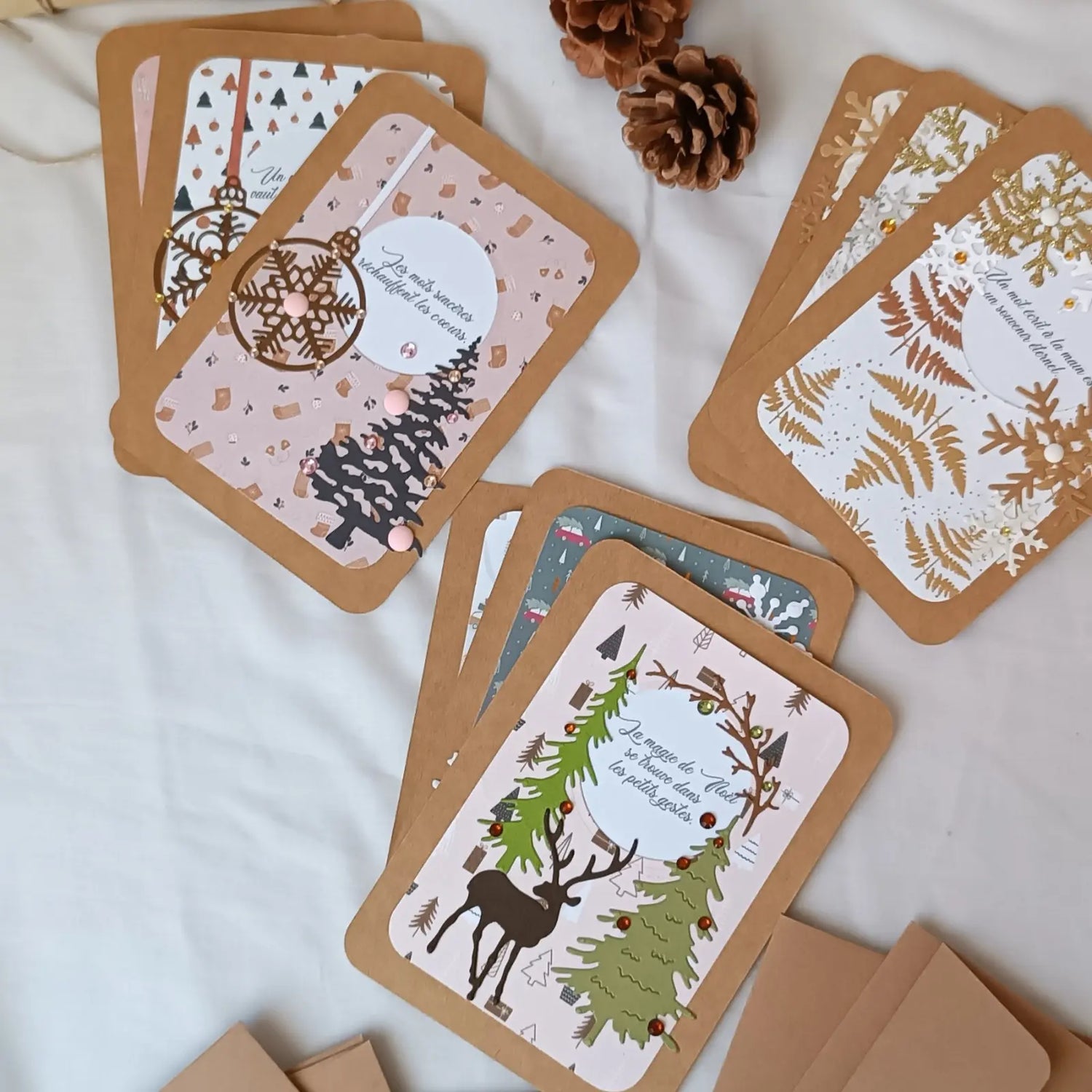 Pack de cartes de Noël de l'atelier de lili la souris