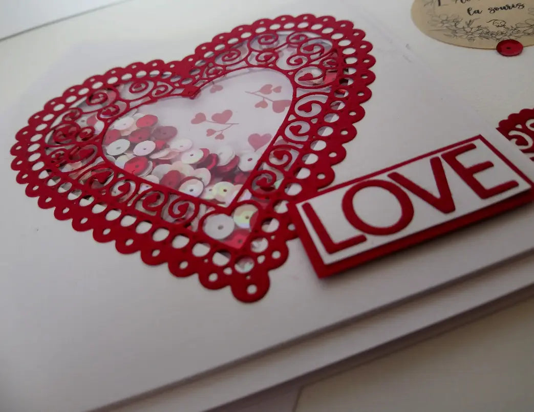 carte de Saint Valentin à secouer
