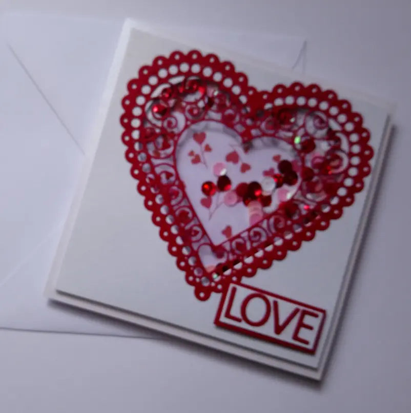 carte de Saint Valentin à secouer