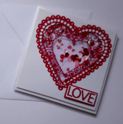 carte de Saint Valentin à secouer