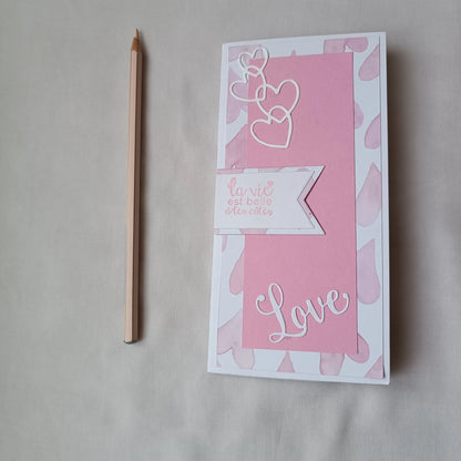 Carte de saint valentin POP UP ROSE  - carte de saint valentin artisanale - cadeau saint valentin - idée cadeau saint valentin – carte de vœux saint valentin – carte artisanale de l’atelier de lili la souris - cadeau saint valentin femme - cadeau saint valentin homme - carte de saint valentin - saint valentin -carte saint valentin originale – carte saint valentin rose - carte amoureux - carte d’amour - je t’aime - fêter l’amour - célébrer l’amour