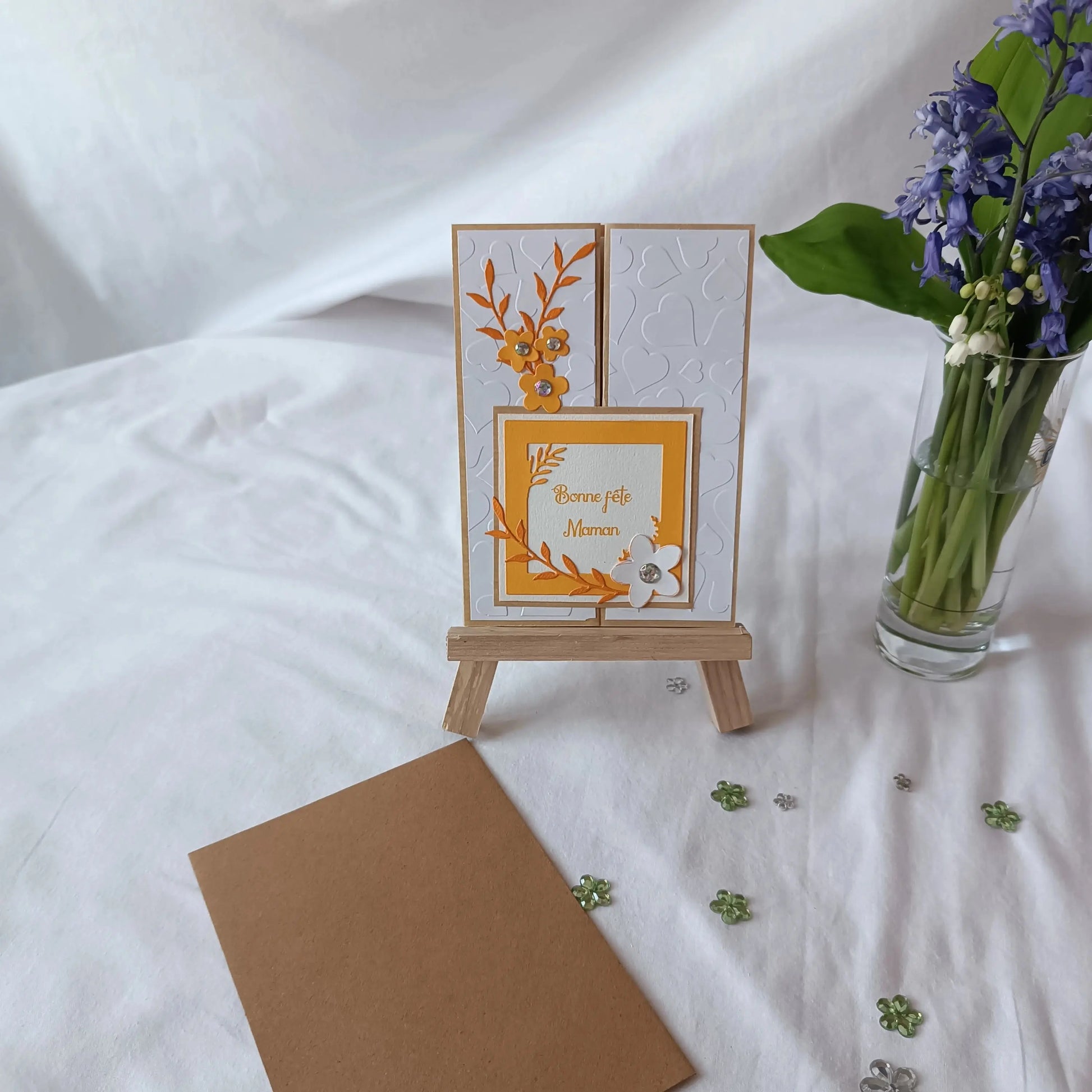 Carte bonne fête maman de l'Atelier de Lili la souris / Carte bonne fête maman / carte pour maman / carte fête des mères / jolie carte bonne fête maman / cadeau fête des mères / idée cadeau fêtes des mères / bonne fête Maman / idée cadeau maman / idée cadeau fête des maman / cadeau pour maman / cadeau fait-main pour maman