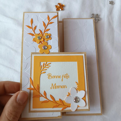 Carte bonne fête maman de l'Atelier de Lili la souris/ Carte bonne fête maman / carte pour maman / carte fête des mères / jolie carte bonne fête maman / cadeau fête des mères / idée cadeau fêtes des mères / bonne fête Maman / idée cadeau maman / idée cadeau fête des maman / cadeau pour maman / cadeau fait-main pour maman