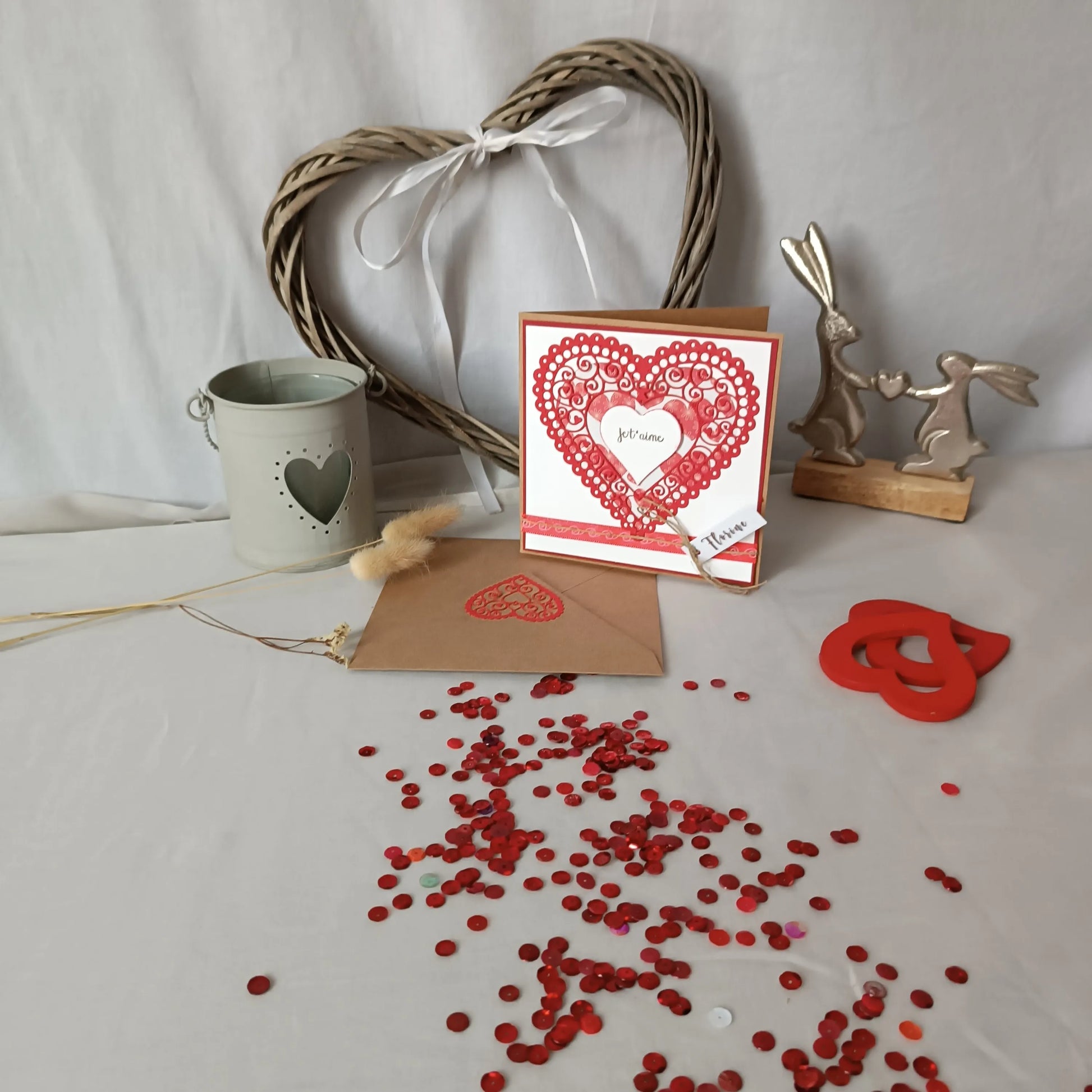 carte de Saint-Valentin artisanale rouge - carte de Saint-Valentin faite main - carte Saint-Valentin personnalisée -carte de vœux Saint-Valentin - carte amour artisanale - carte je t’aime artisanale -carte romantique faite main -carte Saint-Valentin originale - carte Saint-Valentin couple - carte de Saint-Valentin artisanale personnalisée - carte Saint-Valentin cœur rose - carte Saint-Valentin scrapbooking - carte de Saint-Valentin avec prénom - carte faite main pour la Saint-Valentin - carte artisanale pou