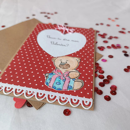 Carte de saint valentin rouge - cadeau saint valentin – carte de vœux de saint valentin – carte St Valentin - idée cadeau saint valentin - cadeau saint valentin femme - cadeau saint valentin homme, carte de saint valentin - saint valentin - cadeau saint valentin ado- carte amoureux - carte d amour - je t aime - fêter l amour - célébrer l amour