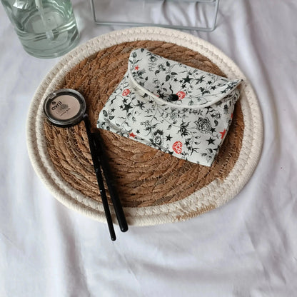Lingettes démaquillantes / lingettes lavables / lingettes réutilisable / accessoires zéro déchet / lingettes écoresponsable / lingettes éponge de bambou / lingette démaquillante lavable / lot de 3 lingettes démaquillantes lavables / pochette et lingettes démaquillantes